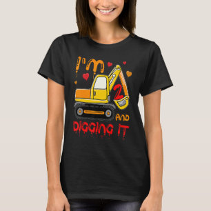 Kids I'm 2 Digging It 2 Years Boys 2nd Birthday Ex T-Shirt
