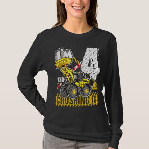 Kids I'm 4 And Crushing It 4th Birthday Boys Birth T-Shirt