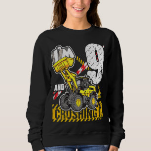 Kids I'm 9 And Crushing It 9th Birthday Boys Birth Sweatshirt