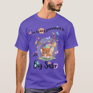 Kids I'm Being Promoted To Big Sister 2023 Announc T-Shirt