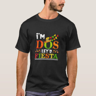 Kids I'm Dos Let's Fiesta Taco Twosday 2Nd Birthda T-Shirt