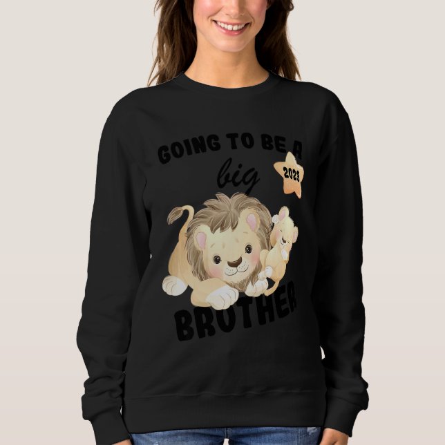 Kids I'm Going To Be A Big Brother 2023 Announcing Sweatshirt (Front)