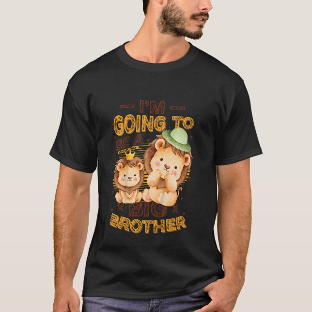 Kids I'm Going To Be A Big Brother 2023 Pregnancy  T-Shirt (Front)