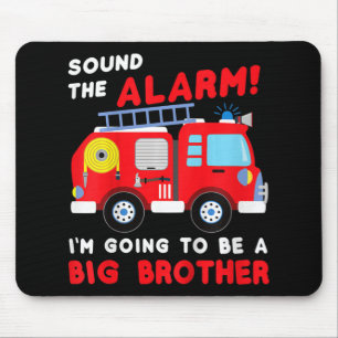 Kids Im going to be a big brother Firetruck baby Mouse Pad