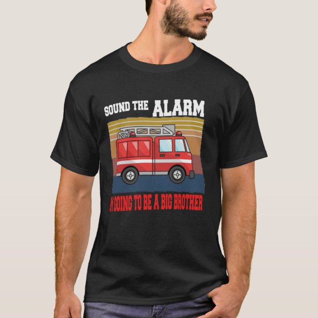 Kids Im going to be a big brother  Firetruck baby  T-Shirt (Front)