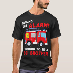 Kids Im going to be a big brother Firetruck baby T-Shirt