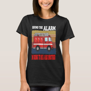Kids Im going to be a big brother Firetruck baby T-Shirt