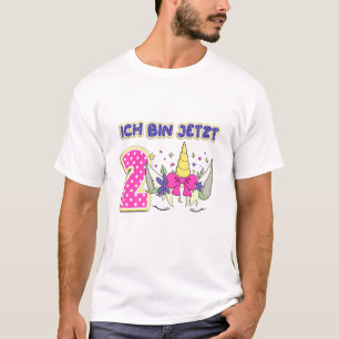Kids I'm Now 2 Second Birthday Finally 2 Years Uni T-Shirt