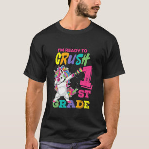 Kids I'm Ready To Crush 1St Grade Funny Dabbing Un T-Shirt