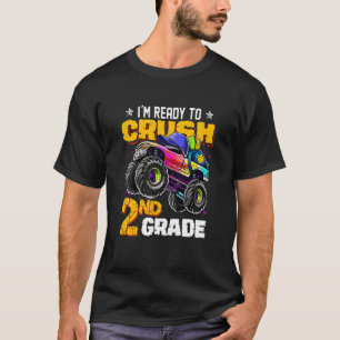 Kids I'm Ready To Crush 2nd Grade Monster Truck Ba T-Shirt