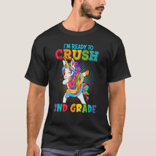 Kids I'm Ready To Crush 2nd Grade Unicorn Back To T-Shirt