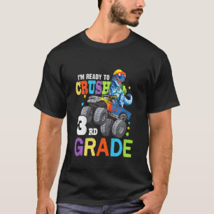 Kids I'm Ready To Crush 3rd Grade Monster Truck Di T-Shirt