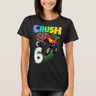 Kids Im Ready To Crush 6 Monster Truck 6th Birthda T-Shirt