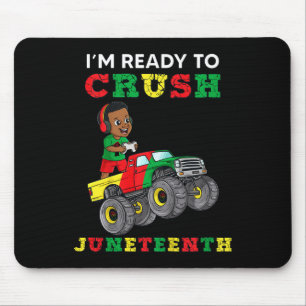 Kids I'm Ready To Crush Juneteenth Funny Gamer Boy Mouse Pad