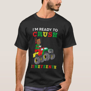 Kids I'm Ready To Crush Juneteenth Gamer Boys Tod T-Shirt