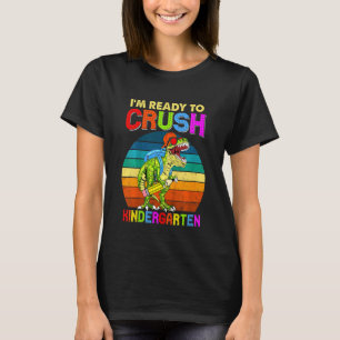 Kids I'm Ready To Crush Kindergarten Dinosaur Boys T-Shirt