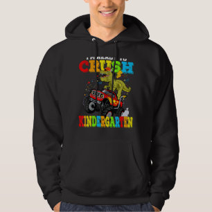 Kids I'm Ready To Crush Kindergarten Monster Truck Hoodie