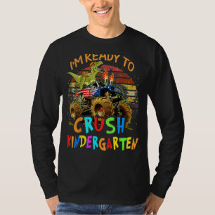 Kids I'm Ready To Crush Kindergarten Monster Truck T-Shirt