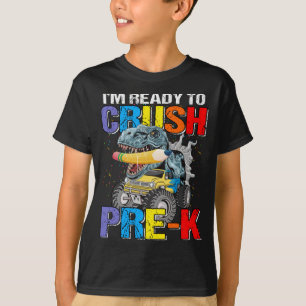 Kids I'm Ready To Crush Pre-K Monster Truck  T-Shirt