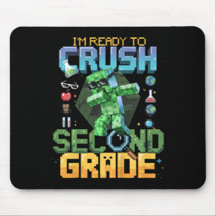 Kids I'm Ready To Crush Second Grade Video Gamer P Mouse Pad