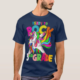 Kids I'm ready to rock 3rd grade back to school da T-Shirt