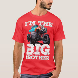 Kids I'm The Big Brother - Funny Monster Truck  T-Shirt