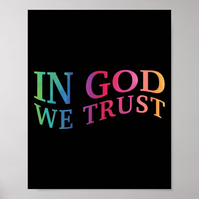 Kids In God We Trust Good Christian Jesus Son Sist Poster (Front)