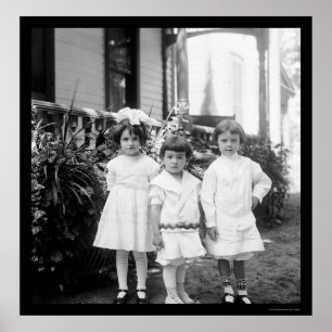 Kids in Sunday Best Dayton, OH 1898 Poster
