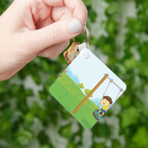 Kids In The Park Key Ring