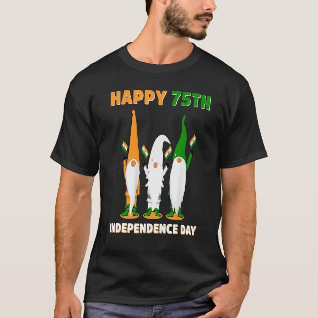 Kids India 75th Independence Day 15 August 1947 Pa T-Shirt (Front)