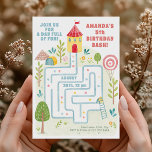 Kids' Indoor Playground Birthday Invitation<br><div class="desc">Celebrate your child’s special day with a playful indoor playground invitation! With fun illustrations of slides,  a castle,  and party decorations,  this invite is perfect for energetic birthday bashes. Great for bounce house centres,  trampoline parks,  or any active party setting.</div>