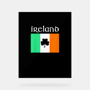 Kids Ireland Shirt Irish Flag Shirt St Patricks Da Acrylic Sign