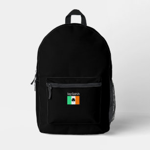 Kids Ireland Shirt Irish Flag Shirt St Patricks Da Printed Backpack