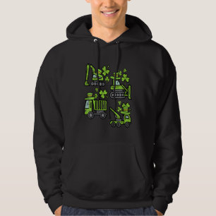 Kids Irish Construction Truck Crane Toddler Boys S Hoodie