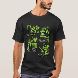 Kids Irish Construction Truck Crane Toddler Boys S T-Shirt