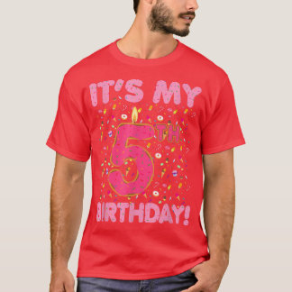 Kids It`s my 5th Birthday Candy Bonbons 5 Years ol T-Shirt
