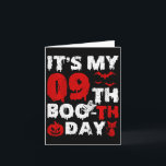 Kids It’s My 9th Boo-th Day Scary 9th Birthday Hal Card<br><div class="desc">Kids It’s My 9th Boo-th Day Scary 9th Birthday Halloween</div>