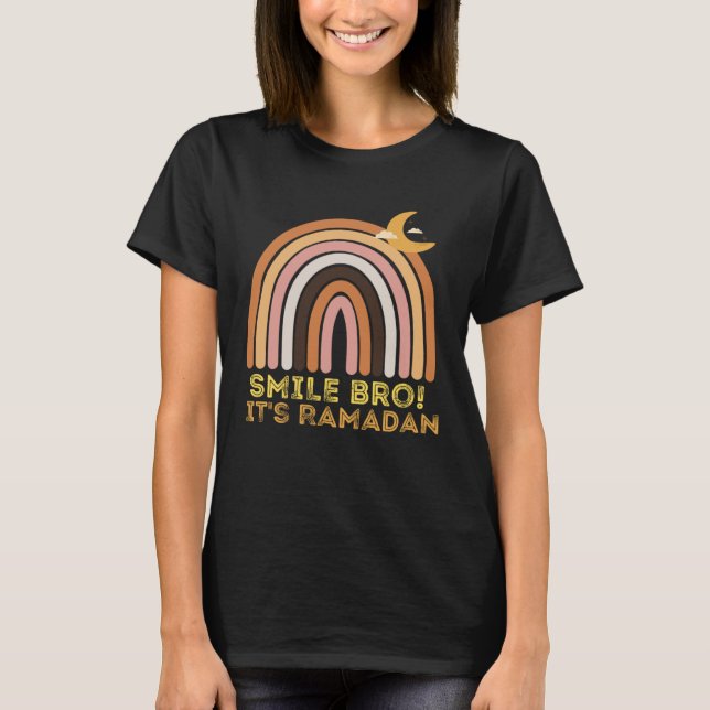 Kids It s Ramadan Bro Smile Muslim s Fasting Month T-Shirt (Front)