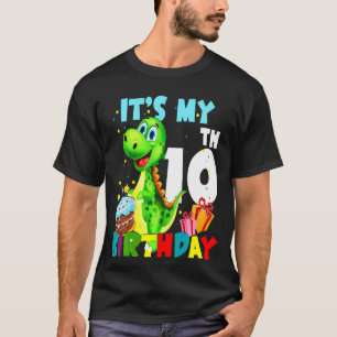 Kids Its My 10th Birthday  Boys Happy 10 Year Old  T-Shirt