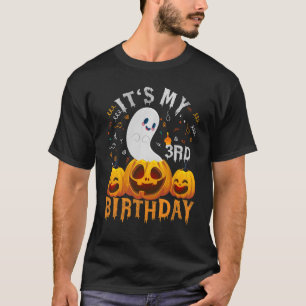 Kids It's My 3rd Birthday Halloween Spooky Season T-Shirt