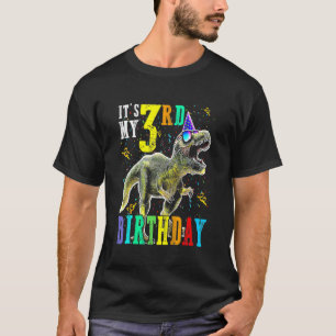 Kids It's My 3rd Birthday Happy 3 Year Dinosaur G T-Shirt