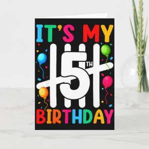 Kids It's My 5th Birthday 5 Five Birthday Boys Gir Card