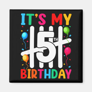 Kids It's My 5th Birthday 5 Five Birthday Boys Gir Magnet