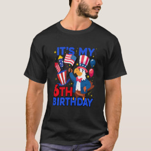 Kids It's My 6th Birthday Firecracker Kid 4th of J T-Shirt