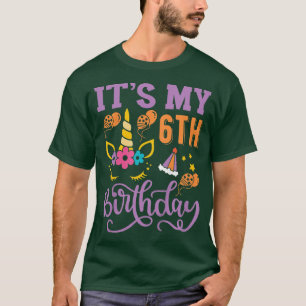 Kids It's My 6th Birthday for Girls, Kids Unicorn T-Shirt