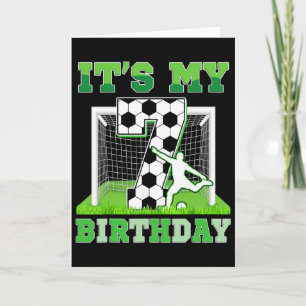 Kids It's My 7 Birthday Boy Funny 7yr Birthday Soc Card