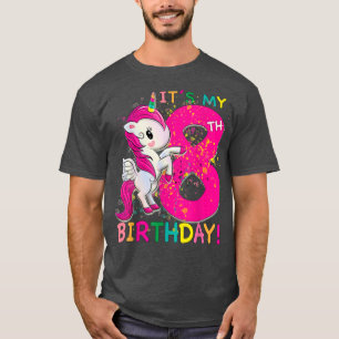 Kids Its My 8th Birthday Unicorn 8 year old Birthd T-Shirt