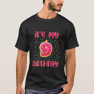 Kids It's My 9Th Birthday Donut 9 Years Old Sweet T-Shirt