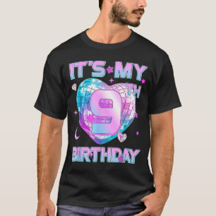 Kids It's My 9th Birthday Girl 9 Year Old Kp Bday  T-Shirt