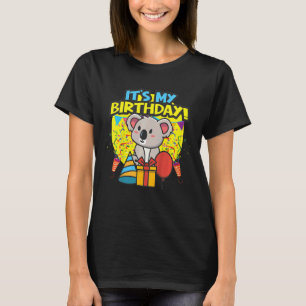 Kids It's My Birthday Koala Bear Birthday Party T-Shirt